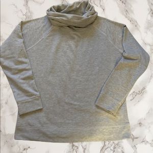 Nike Light gray long neck dri-fit sweatshirt